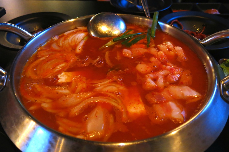 Eight Korean BBQ Seafood Bean Paste Stew