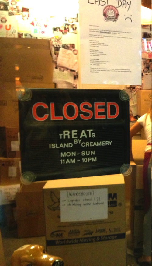 Island Creamery closing down in King Albert Park (KAP) 