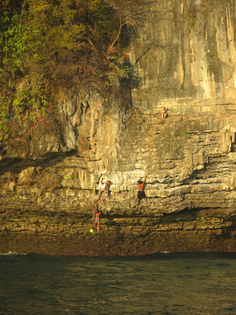 Krabi Sunset Cruises Cliff Climbing