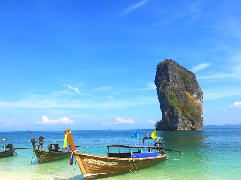 Koh Poda Island Longtail Boats