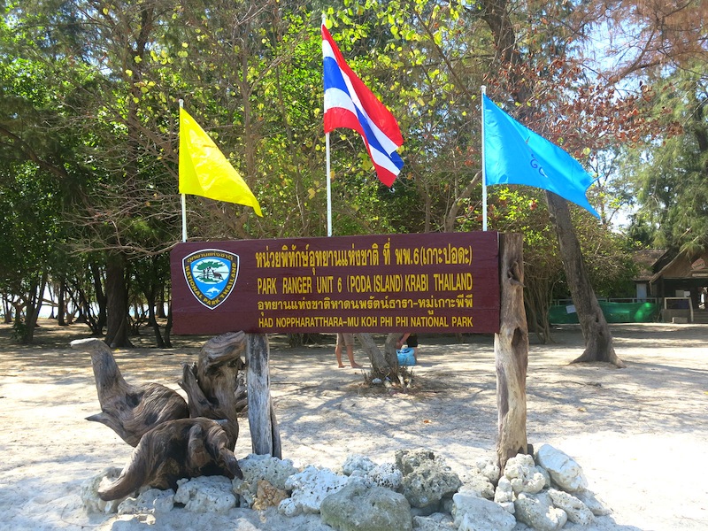 Poda Island Signboard