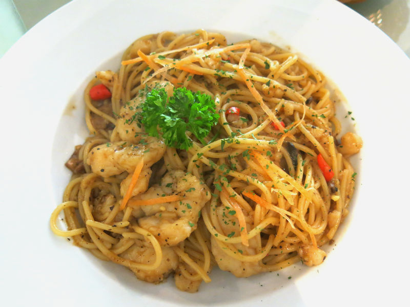 Aglio Olio Black Pepper Pasta at China Square Central (Singapore)