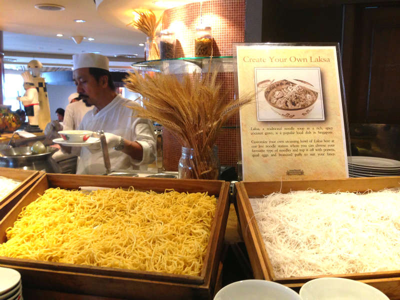 Create your own laksa at Town Restaurant, Fullerton Hotel Singapore