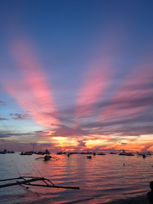 White Beach Sunset