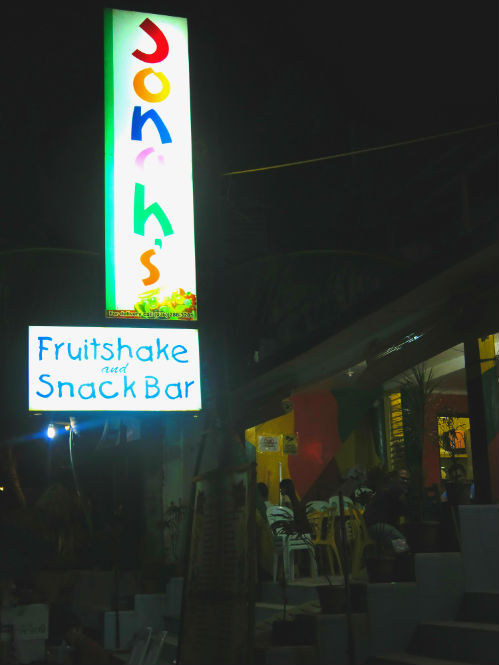 Boracay Jonahs Fruitshake and Snack Bar