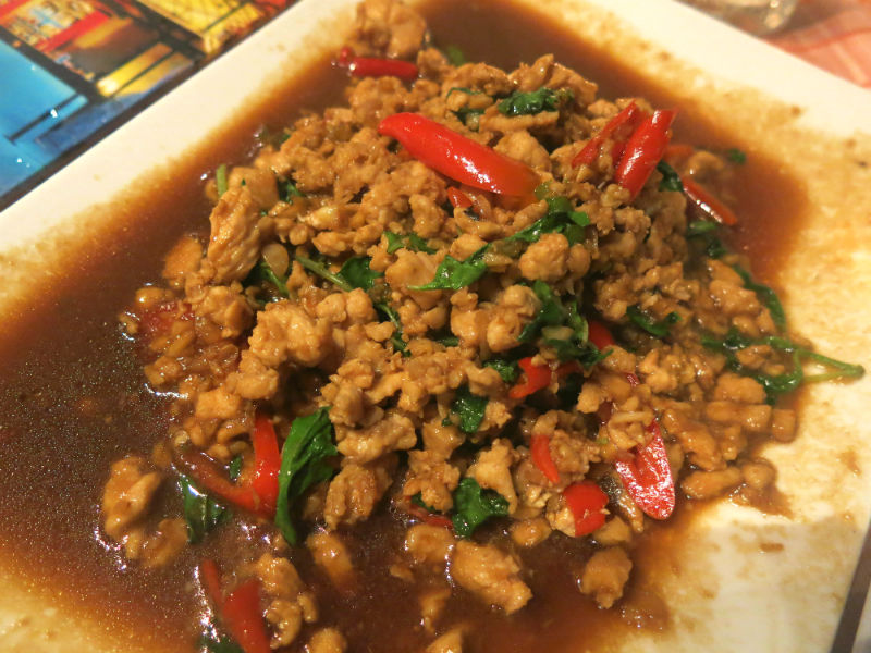 Krabi The Hilltop Stir Fried Pork with Basil Leaves