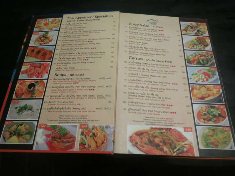 Krabi the Hill Top Menu 1 small