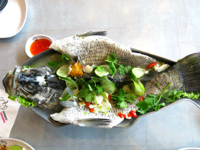 Porn's Steamed Whole Fish with Thai Spices and Lime
