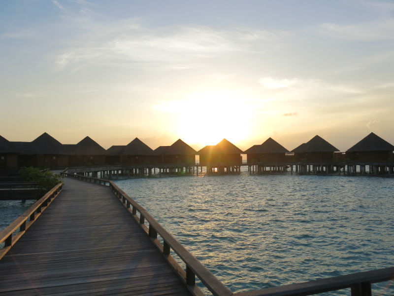 Baros Maldives Overwater Villa Sunset