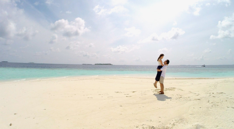 Baros Maldives-sandbank