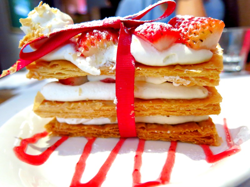 Mr Nice Cafe Shanghai Strawberry Napoleon cake