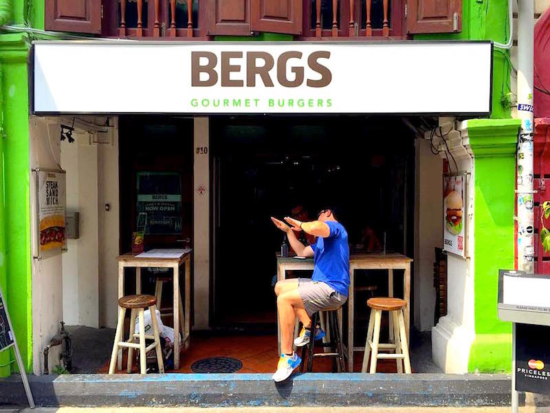 BERGS Gourmet Burgers Haji Lane - Facade