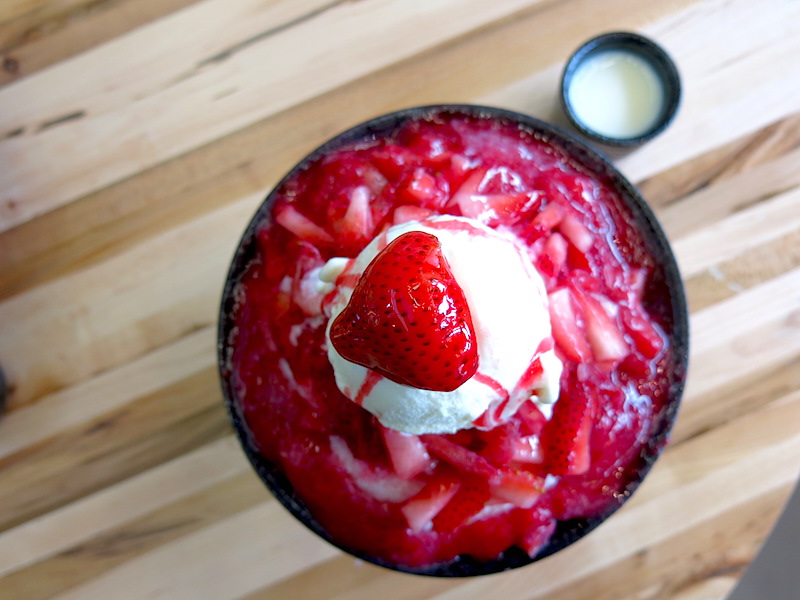 Nunsaram Korean Dessert Strawberry Bingsu