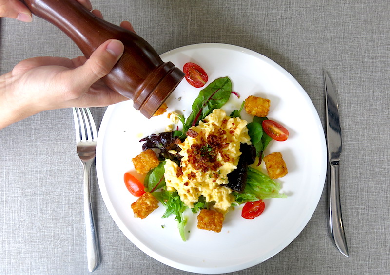 The Sandbank Singapore - Portobello Mushroom and Scrambled Egg