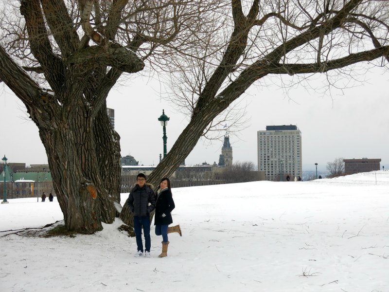 couple at Plains of Abraham