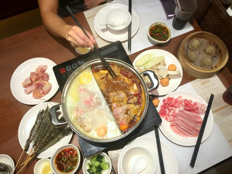 Crystal Jade Steamboat Buffet Spread