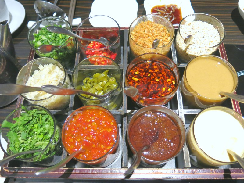 Imperial Treasure Steamboat Restaurant Condiments