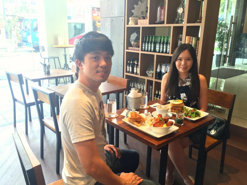 Couple at Monniker Cafe Balestier Road