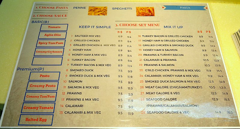 Savis Food menu 